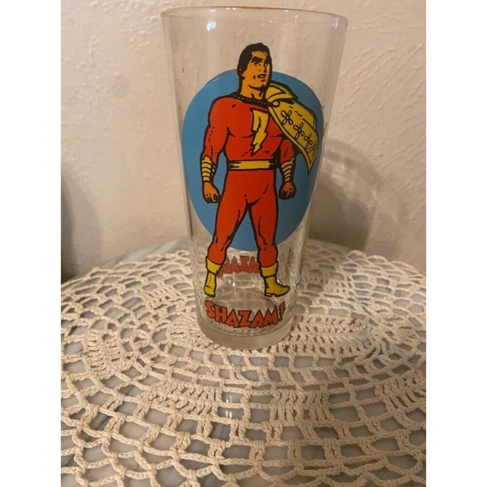 Vintage 1976 Pepsi Shazam! Super Series Glass